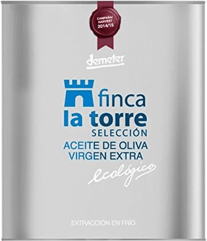 106,95 € Envio grátis | Azeite de Oliva Oro del Desierto Virgen Extra Ecológico Biológico Garrafa Especial 2 L