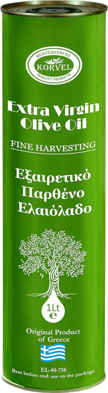 Spedizione Gratuita | Olio d'Oliva Korvel Premium, EVO Extra Vergine Grecia 1 L