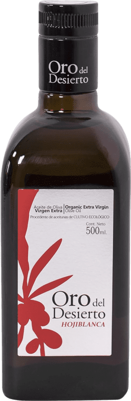 Olio d'Oliva Oro del Desierto Virgen Extra Ecológico Spagna Hojiblanca Bottiglia Medium 50 cl