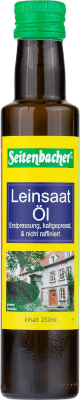 Spedizione Gratuita | Scatola da 2 unità Olio da Cucina Seitenbacher Lino Orgánico Germania Biologico Piccola Bottiglia 25 cl