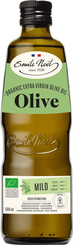 Free Shipping | Olive Oil Emile Noël. Mild EVOO Extra Virgin Tunisia Eco — Organic Medium Bottle 50 cl