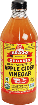 免费送货 | 尖酸刻薄 Bragg Apple Cider Organic 美国 瓶子 Medium 50 cl