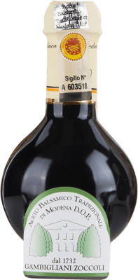 Envio grátis | Vinagre Gambigliani Zoccoli Balsâmico D.O.C. Modena Itália 12 Anos Garrafinha Miniatura 10 cl