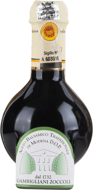 Spedizione Gratuita | Aceto Gambigliani Zoccoli Balsamico D.O.C. Modena Italia 12 Anni Bottiglia Miniatura 10 cl