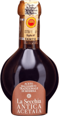 Kostenloser Versand | Essig La Secchia Balsamico — Balsamisch Extra Viejo — Extra Gereift D.O.C. Modena Italien 25 Jahre Miniaturflasche 10 cl