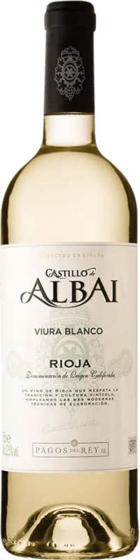 Бесплатная доставка | Белое вино Pagos del Rey Castillo de Albai Blanco Молодой Испания Viura 75 cl