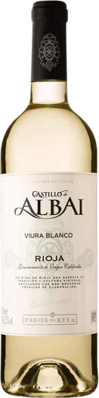 6,95 € | Vin Blanc Pagos del Rey Castillo de Albai Jeune Espagne Viura 75 cl