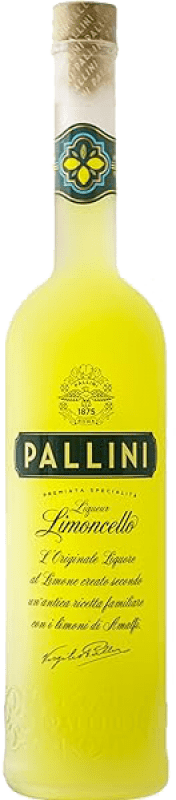 Бесплатная доставка | Коробка из 4 единиц Лимончелло Pallini Limoncello D.O.C. Costa d'Amalfi Италия миниатюрная бутылка 5 cl