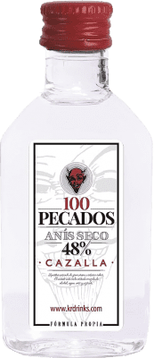 八角 盒装8个 100 Pecados. Cazalla 微型瓶 5 cl