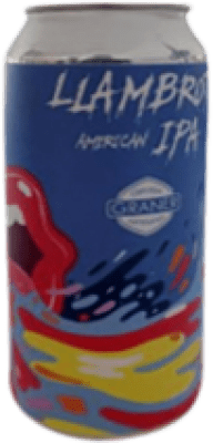17,95 € | Коробка из 3 единиц Пиво Graner Llambrot IPA Каталония Испания Банка 33 cl
