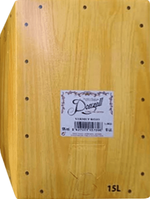 92,95 € Бесплатная доставка | Вермут Padró Donzell Rojo Bag in Box — вино в коробке 15 L