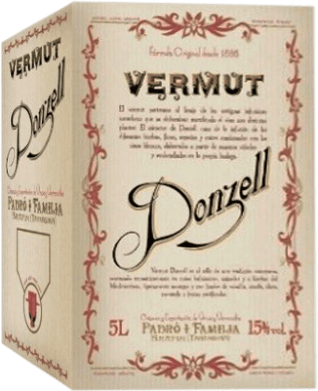 36,95 € 免费送货 | 苦艾酒 Padró Donzell 白色的 Bag in Box 5 L
