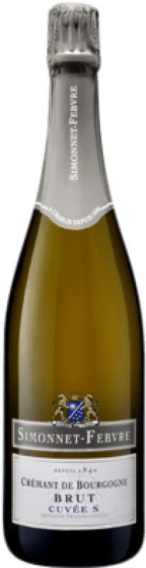 Бесплатная доставка | Белое игристое Taittinger Simonnet-Febvre Cuvée брют A.O.C. Crémant de Bourgogne Бургундия Франция Pinot Black, Chardonnay 75 cl