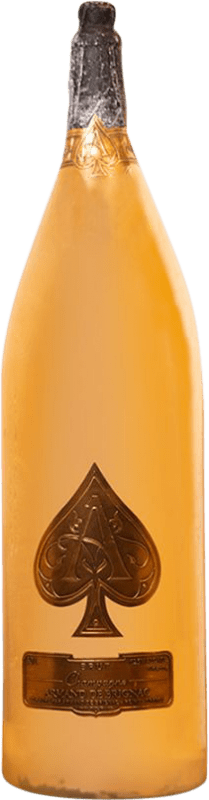 Kostenloser Versand | Weißer Sekt Armand de Brignac Gold Brut A.O.C. Champagne Champagner Frankreich Spätburgunder, Chardonnay, Pinot Meunier Goliath Flasche 27 L