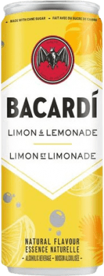 送料無料 | ミキサー Bacardí プエルトリコ 缶 25 cl Limón — レモン, Lemonade — レモネード, Rum — ラム