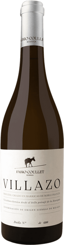 Envio grátis | Vinho Branco Fabio Coullet Villazo D.O. Sierras de Málaga Andaluzia Espanha Moscatel 75 cl