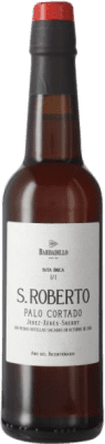 Kostenloser Versand | Verstärkter Wein Barbadillo Palo Cortado San Roberto Bota Única D.O. Jerez-Xérès-Sherry Andalusien Spanien Palomino Fino Halbe Flasche 37 cl