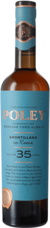 79,95 € Spedizione Gratuita | Vino dolce Toro Albalá Poley Amontillado Viejísimo en Rama Solera D.O. Montilla-Moriles 35 Anni Bottiglia Medium 50 cl