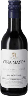 1,95 € Kostenloser Versand | Rotwein Viña Mayor Eiche D.O. Ribera del Duero Kleine Flasche 18 cl