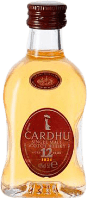 158,95 € Envoi gratuit | Boîte de 12 unités Single Malt Whisky Cardhu Bouteille Miniature 5 cl