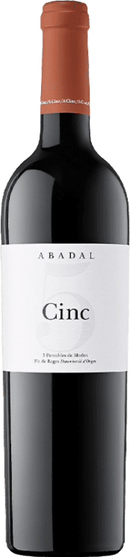 免费送货 | 红酒 Abadal Cinc D.O. Pla de Bages 加泰罗尼亚 西班牙 Merlot 75 cl