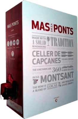 Envío gratis | Vino Tinto Celler de Capçanes Mas dels Ponts D.O. Montsant Cataluña España Merlot, Garnacha, Cabernet Sauvignon, Samsó Bag in Box 3 L