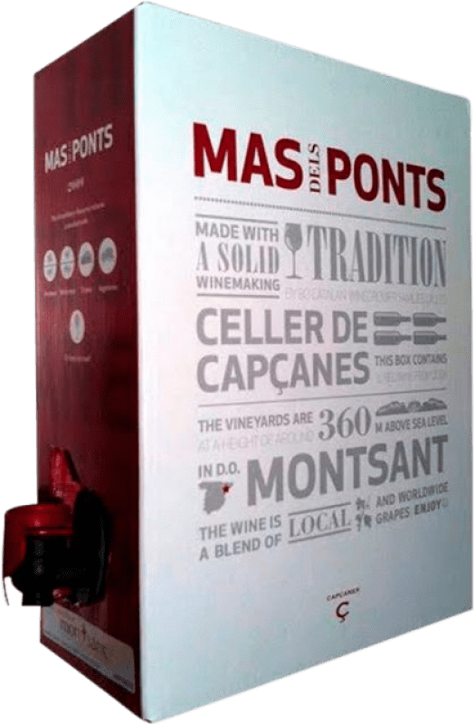 26,95 € Бесплатная доставка | Красное вино Celler de Capçanes Mas dels Ponts D.O. Montsant Bag in Box — вино в коробке 3 L