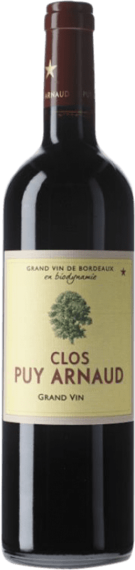 Free Shipping | Red wine Clos Puy Arnaud Aged A.O.C. Côtes de Castillon Bordeaux France Merlot, Cabernet Sauvignon, Cabernet Franc Organic 75 cl