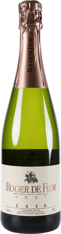 5,95 € | Espumante branco Codorníu Roger de Flor Brut D.O. Cava Catalunha Espanha Macabeo, Xarel·lo, Parellada 75 cl