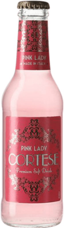 Kostenloser Versand | 24 Einheiten Box Getränke und Mixer Giuseppe Cortese Pink Lady Italien Kleine Flasche 20 cl