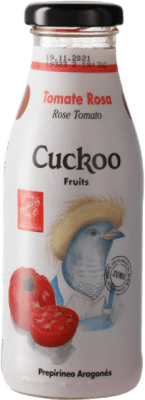 Softdrinks 24 Einheiten Box Cuckoo Tomate Rosa Kleine Flasche 25 cl