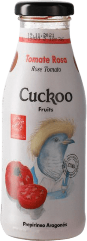 Envio grátis | Caixa de 24 unidades Refrigerantes Cuckoo Espanha Garrafinha 25 cl Tomate
