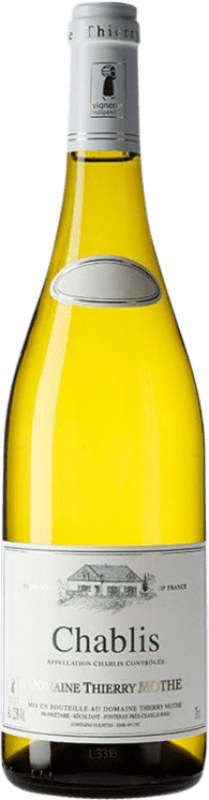 Бесплатная доставка | Белое вино Domaine Thierry Mothe Villages A.O.C. Chablis Бургундия Франция Chardonnay — Шардоне 75 cl