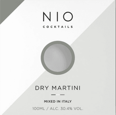 Envío gratis | Schnapps Nio Cocktails Dry — Seco España Botellín Miniatura 10 cl Dry Martini