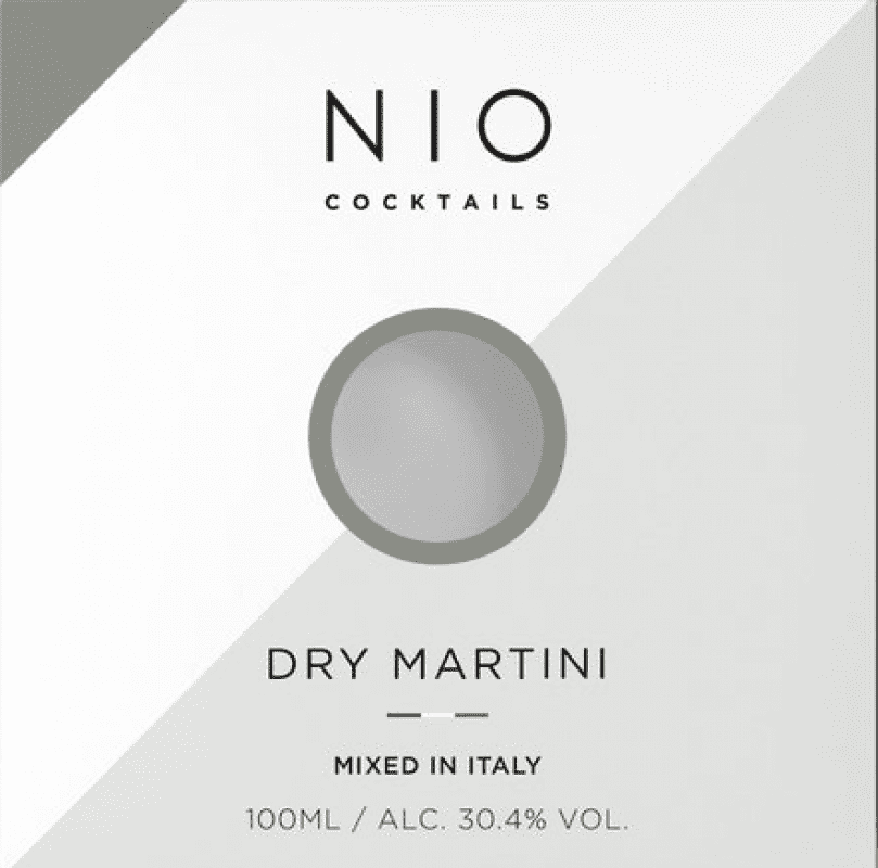 7,95 € 送料無料 | カクテルサワー Nio Cocktails Tanqueray Martini Dry — 辛口 ミニチュアボトル 10 cl Gin — ジン, Vermouth — ベルモット