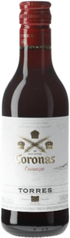 3,95 € Бесплатная доставка | Красное вино Familia Torres Coronas D.O. Catalunya Мини-бутылка 18 cl