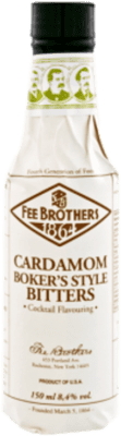 Free Shipping | 12 units box Soft Drinks & Mixers Fee Brothers Cardamom Bitter United States Small Bottle 15 cl