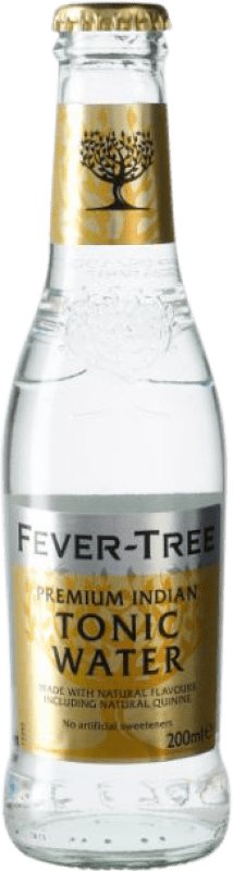 Envio grátis | Caixa de 24 unidades Refrescos e Mixers Fever-Tree Indian Tonic Water Reino Unido Garrafa Pequena 20 cl