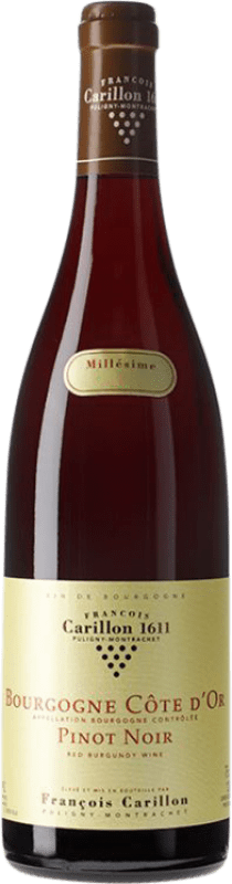 Free Shipping | Red wine François Carillon Rouge Burgundy France Pinot Black 75 cl