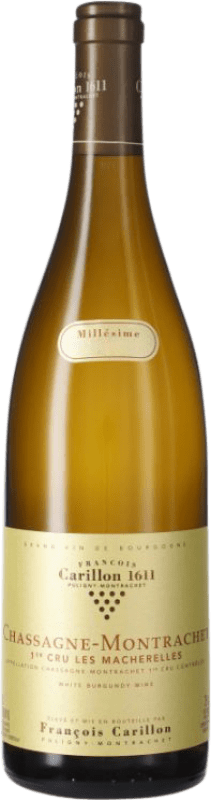 Free Shipping | White wine François Carillon Les Macherelles Premier Cru A.O.C. Chassagne-Montrachet Burgundy France Chardonnay 75 cl