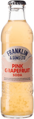 Getränke und Mixer 24 Einheiten Box Franklin & Sons Pink Grapefruit Soda Kleine Flasche 20 cl