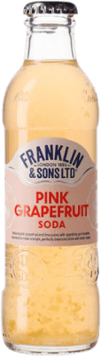 82,95 € Free Shipping | 24 units box Soft Drinks & Mixers Franklin & Sons Pink Grapefruit Soda Small Bottle 20 cl