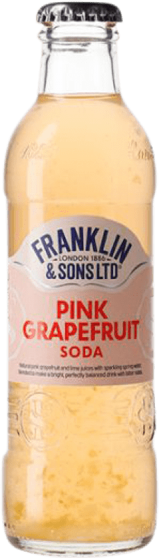 Free Shipping | 24 units box Soft Drinks Franklin & Sons United Kingdom Small Bottle 20 cl Pink Grapefruit, Soda