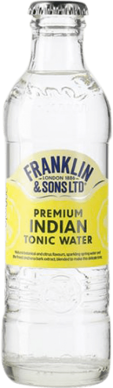 Envio grátis | Caixa de 24 unidades Refrescos e Mixers Franklin & Sons Premium Tonic Reino Unido Garrafa Pequena 20 cl