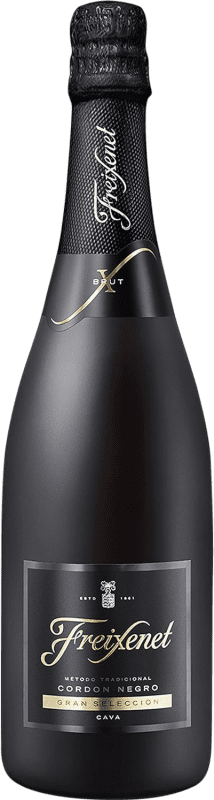 11,95 € | Espumante branco Freixenet Cordón Negro Brut D.O. Cava Catalunha Espanha Macabeo, Xarel·lo, Parellada 75 cl
