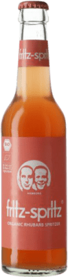 Free Shipping | 24 units box Soft Drinks & Mixers Fritz Haag Ruibarbo Biológico Germany Organic One-Third Bottle 33 cl