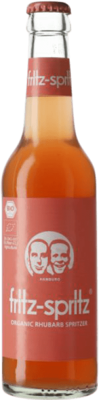 Free Shipping | 24 units box Soft Drinks & Mixers Fritz Haag Ruibarbo Biológico Germany Organic One-Third Bottle 33 cl