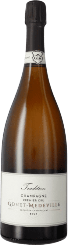 84,95 € 免费送货 | 白起泡酒 Gonet-Médeville Cuvée Tradition Premier Cru A.O.C. Champagne 瓶子 Magnum 1,5 L