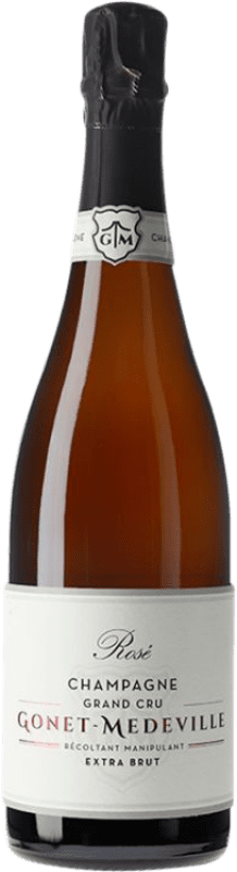86,95 € 免费送货 | 玫瑰气泡酒 Gonet-Médeville Rosé Grand Cru 额外的香味 A.O.C. Champagne