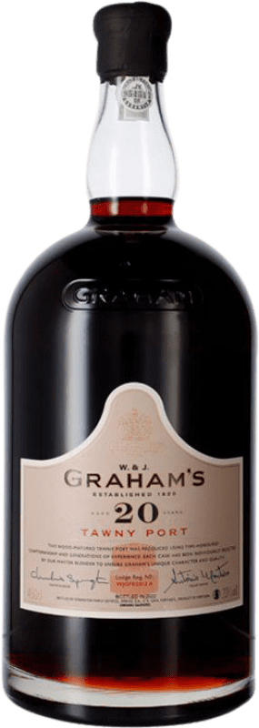 332,95 € Free Shipping | Sweet wine Graham's Tawny Blend I.G. Porto 20 Years Réhoboram Bottle 4,5 L